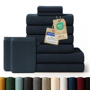 Blumtal RUČNÍK 8dílná sada, 2x osuška 70/140 + 4x ručník 50/100 + 2x ručník pro hosty 30/30 + 2x žínka 15/20 cm, tmavě modrá obraz