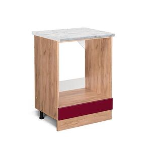 Vicco SKŘÍŇKA NA VESTAVĚNOU TROUBU R-Line Červená vysoký lesk 60 cm PD Mramor obraz