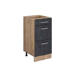 Vicco SPODNÍ SKŘÍŇKA KUCHYŇSKÉ LINKY R-Line Černý beton 40 cm bez pracovní desky obraz