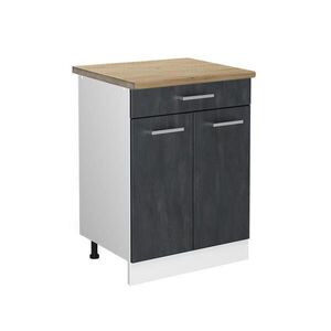 Vicco SPODNÍ SKŘÍŇKA KUCHYŇSKÉ LINKY R-Line Černý beton 60 cm PD Dub obraz