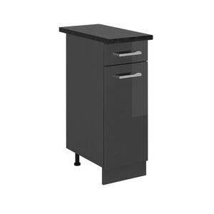 Vicco SPODNÍ SKŘÍŇKA KUCHYŇSKÉ LINKY R-Line Antracitový vysoký lesk 30 cm , PD Antracit obraz