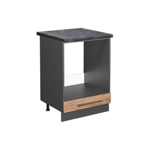 Vicco SKŘÍŇKA NA VESTAVĚNOU TROUBU Fame-Line Zlatý mocný dub 60 cm , PD Antracit obraz