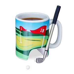 Relaxdays HRNEK Barevný 4dílný-set stolní golf 250 ml obraz
