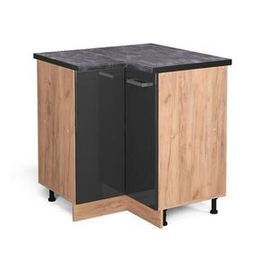Vicco ROHOVÁ SKŘÍŇKA R-Line Antracitový vysoký lesk 75.6 cm , PD Antracit obraz