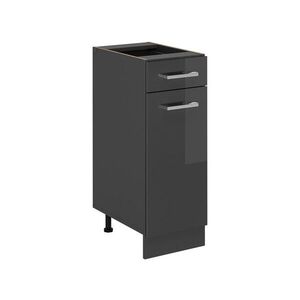 Vicco SPODNÍ SKŘÍŇKA KUCHYŇSKÉ LINKY R-Line Antracitový vysoký lesk 30 cm bez pracovní desky obraz
