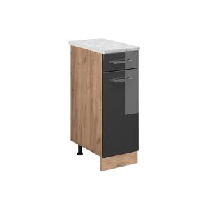 Vicco SPODNÍ SKŘÍŇKA KUCHYŇSKÉ LINKY R-Line Antracitový vysoký lesk 30 cm PD Mramor obraz