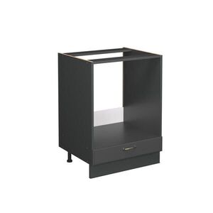 Vicco SKŘÍŇKA NA VESTAVĚNOU TROUBU Fame-Line Anthrazit-Gold Landhaus 60 cm , PD Dub obraz