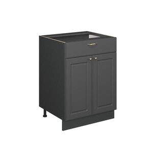 Vicco SPODNÍ SKŘÍŇKA KUCHYŇSKÉ LINKY Fame-Line Anthrazit-Gold Landhaus 60 cm se zásuvkou, PD Dub obraz