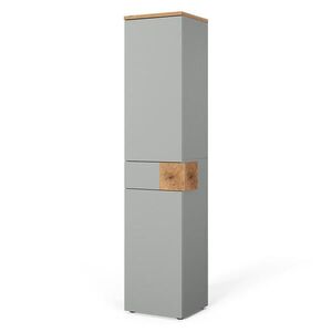 Vicco KOUPELNOVÁ SKŘÍŇKA Eden Šedá 40 x 184.2 cm se 2 dvířky a 1 zásuvkou obraz