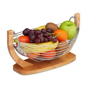 Relaxdays MÍSA Přírodní Stříbrná bambus 38 cm obraz