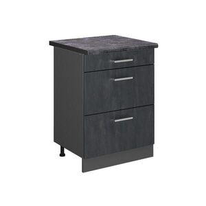 Vicco SPODNÍ SKŘÍŇKA KUCHYŇSKÉ LINKY R-Line Černý beton 60 cm PD Antracit obraz