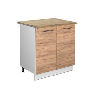 Vicco SPODNÍ SKŘÍŇKA KUCHYŇSKÉ LINKY Fame-Line, Zlatý mocný dub/Bílá, 80 cm pracovná doska Dub Goldkraft obraz