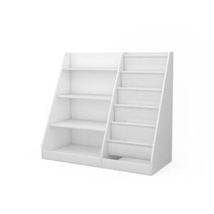 Vicco DĚTSKÝ REGÁL Conny Bílá 90 x 80.5 cm s velkými policemi obraz