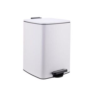 Relaxdays KOŠ Bílý matný kov 20 l Softclose obraz