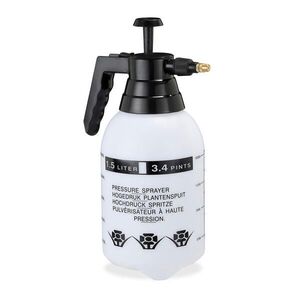 Relaxdays POSTŘIKOVAČ černá bílá 1, 5 l mosazná tryska obraz