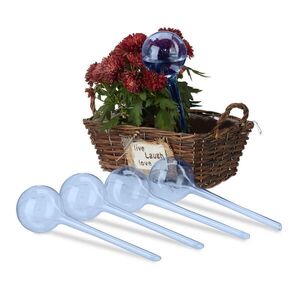 Relaxdays ZAVLAŽOVACÍ KOULE Modrá 5dílná-sada PVC 250 ml obraz