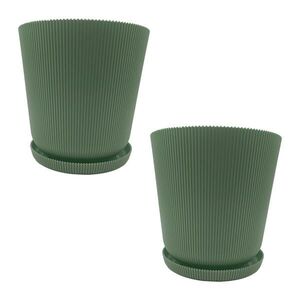 Relaxdays KVĚTINÁČ Šalvějový 2ks-Set obraz