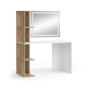 Vicco TOALETNÍ STOLEK Tower Bílá/Sonoma 122.2 cm se zrcadlem LED obraz