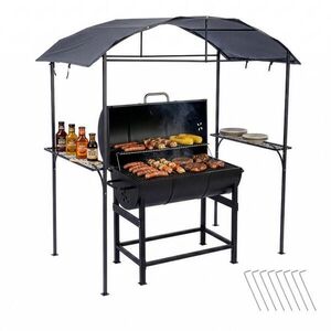 Relaxdays PAVILON Antracit ocel polyester vodoodpudivý 230x210 cm obraz
