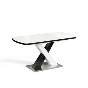 Vicco JÍDELNÍ STŮL Chinto, Černá/Bílá, 120-160 x 80 cm Rozšiřitelný obraz