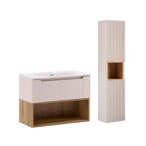 Petits-meubles KOUPELNOVÝ NÁBYTEK 81cm Riva 2er-Set Kašmír obraz