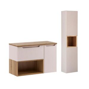 Petits-meubles KOUPELNOVÝ NÁBYTEK 90.4cm Riva 2er-Set Kašmír obraz