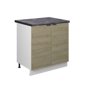 Vicco SKŘÍŇKA POD DŘEZ Fame-Line Dubový panel 80 cm , PD Antracit obraz