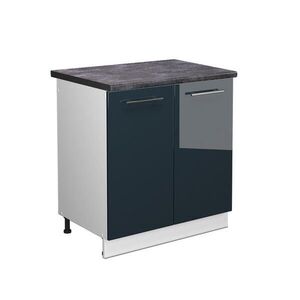 Vicco SKŘÍŇKA POD DŘEZ Fame-Line Tmavě modrá s vysokým leskem 80 cm , PD Antracit obraz