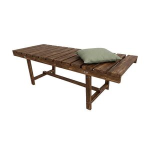 Relaxdays ZAHRADNÍ LAVICE opálená 2místná bez opěradla obraz