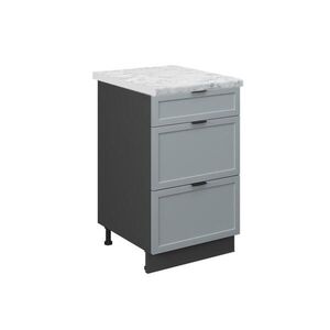 Vicco SPODNÍ SKŘÍŇKA KUCHYŇSKÉ LINKY Fame-Line, Světle modrošedá/Antracit, 50 cm, PD Mramor obraz