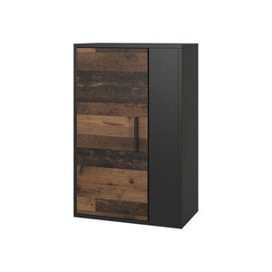 Vicco NÁSTĚNNÁ SKŘÍŇKA Berno Černá/starý styl 50.1 x 78.4 cm se 2 přihrádkami obraz
