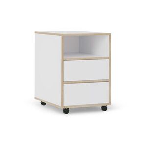 Vicco VÁLCOVÁ KARTOTÉKA Tetrix, Bílá, 42 x 55 cm s policemi a 2 zásuvkami obraz