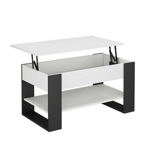 Vicco KONFERENČNÍ STOLEK Lifto Bílá/antracitová 92 x 51 cm s funkcí zdvihu obraz