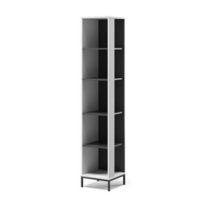 Vicco KNIHOVNA Eliza Bílá 36 x 188 cm s 5 přihrádkami obraz
