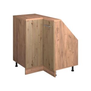 Vicco ROHOVÁ KUCHYŇSKÁ SKŘÍŇKA POD ŠIKMOU STŘECHU R-Line Řemeslný dub 75.6 cm s 1 dveřmi obraz