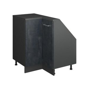 Vicco ROHOVÁ KUCHYŇSKÁ SKŘÍŇKA POD ŠIKMOU STŘECHU R-Line Černý beton 75.6 cm s 1 dveřmi obraz