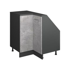 Vicco ROHOVÁ KUCHYŇSKÁ SKŘÍŇKA POD ŠIKMOU STŘECHU R-Line Beton 75.6 cm s 1 dveřmi obraz
