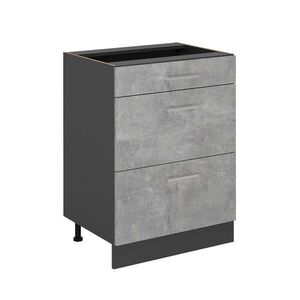 Vicco SPODNÍ SKŘÍŇKA KUCHYŇSKÉ LINKY R-Line Beton 60 cm se zásuvkami, bez pracovní desky obraz