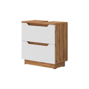 Vicco DOLNÍ SKŘÍŇKA POD DŘEZ Lotta Bílá 59.8 x 62.5 cm se 2 zásuvkami obraz