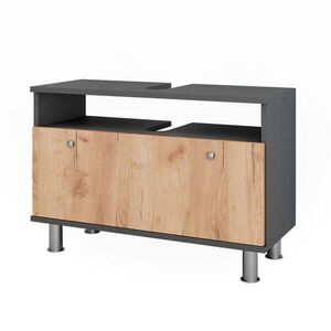 Vicco TOALETNÍ SKŘÍŇKA PRO UMYVADLO Fynn Antracit/zlatý dub 80.2 x 54 cm se zásuvkou obraz