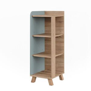 Vicco MIDI SKŘÍŇKA Karen Sonoma/modrá 30 x 90 cm se 4 policemi obraz