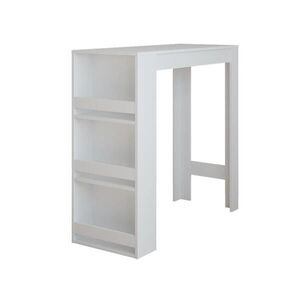 Vicco BAROVÝ STŮL Repose Bílá 45 x 110 cm obraz