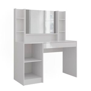 Vicco TOALETNÍ STOLEK Sherry Bílá/bílý vysoký lesk 119.8 cm 4 díly obraz