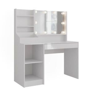 Vicco TOALETNÍ STOLEK Sherry Bílá/bílý vysoký lesk 119.8 cm 4 díly obraz