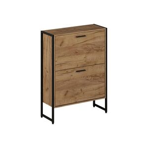 Vicco BOTNÍK NA BOTY Folda Dub Goldkraft/černá 63 x 83 cm se 2 výklopnými přihrádkami obraz