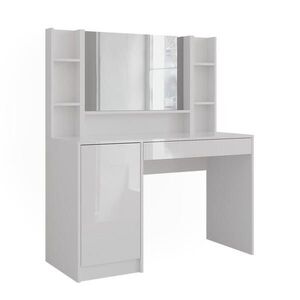 Vicco TOALETNÍ STOLEK Sherry Bílá/bílý vysoký lesk 119.8 cm 4 díly obraz