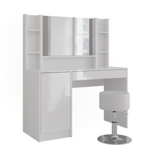 Vicco TOALETNÍ STOLEK Sherry Bílá/bílý vysoký lesk 119.8 cm 5 dílů obraz