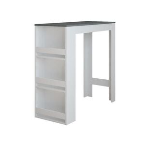 Vicco BAROVÝ STŮL Repose Bílá/antracitová 45 x 110 cm obraz