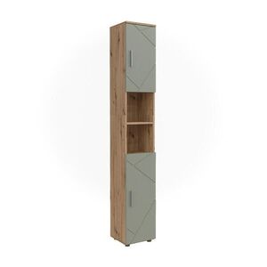 Vicco KOUPELNOVÁ SKŘÍŇKA Irma Šalvějově zelená 30 x 192 cm obraz