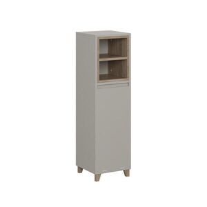 Vicco STŘEDNÍ SKŘÍŇKA Elnor Greige 30 x 105.2 cm s výklopným košem na prádlo obraz
